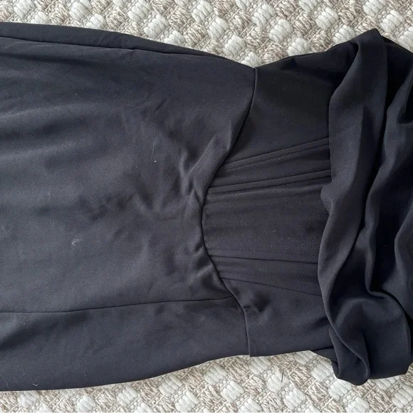 Lulu's Black Strapless Gown - Picture 7 of 8